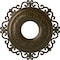 Ekena Millwork Orrington Ceiling Medallion (Fits Canopies up to 6 1/4"), 22"OD x 6 1/4"ID x 1 3/4"P, Brass CM22ORBRS - alternate 1